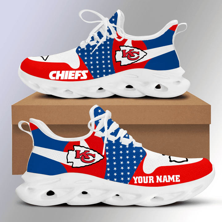 Kansas City Chiefs Personalized Yezy Running Sneakers