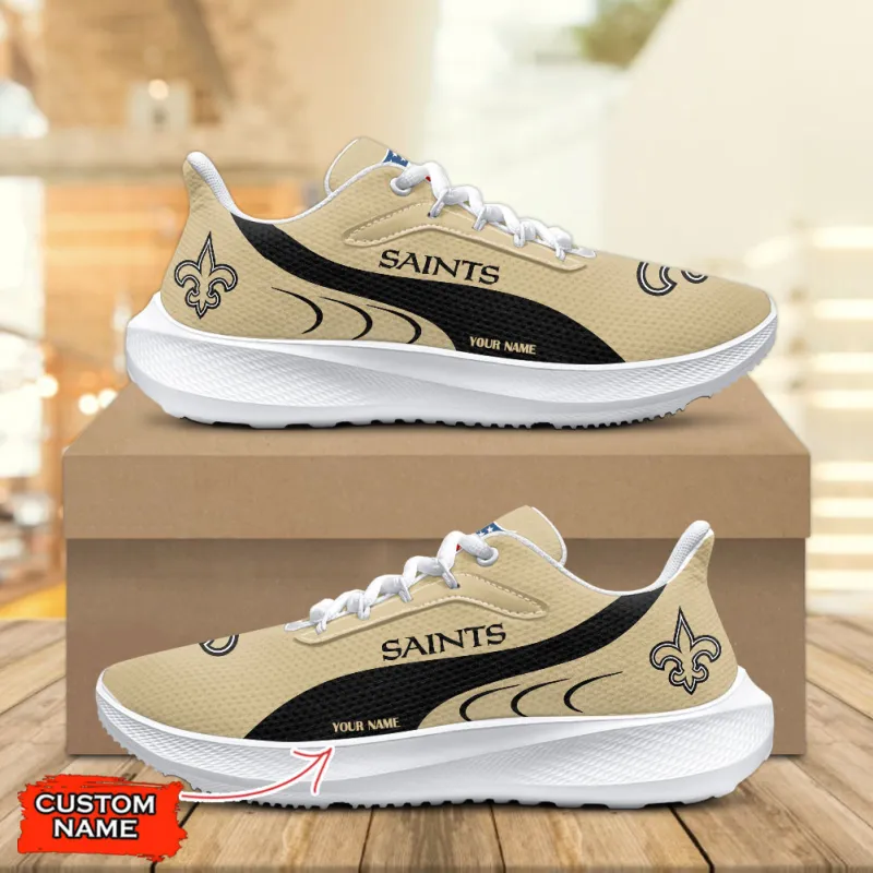 New Orleans Saints Lightweight Patch Decor Running Shoes