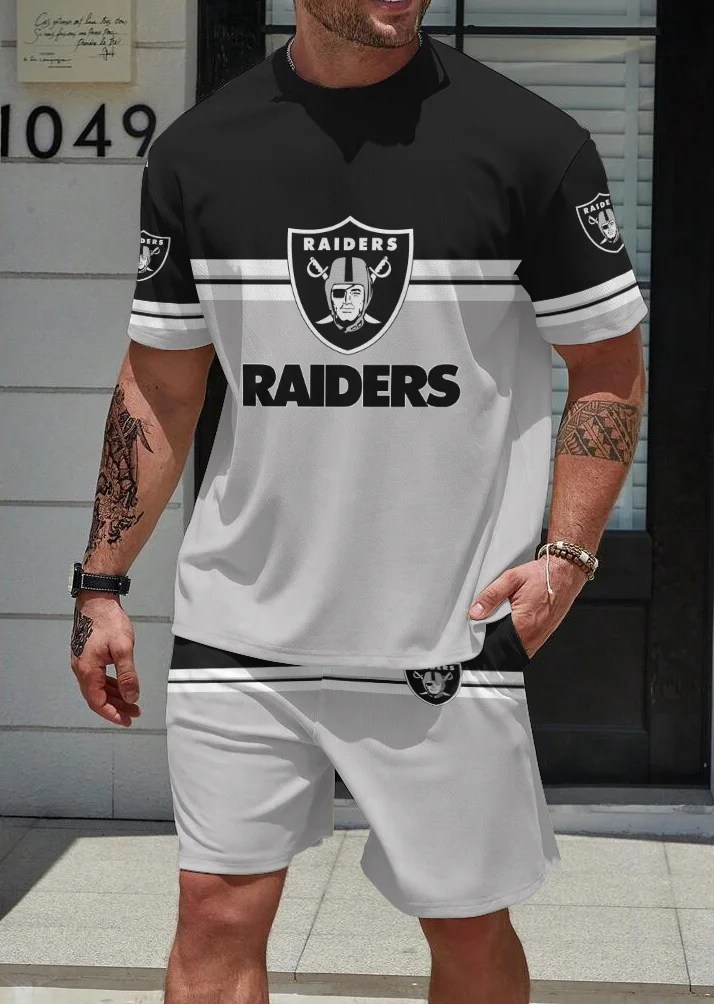 Las Vegas Raiders T-Shirt and Shorts 1