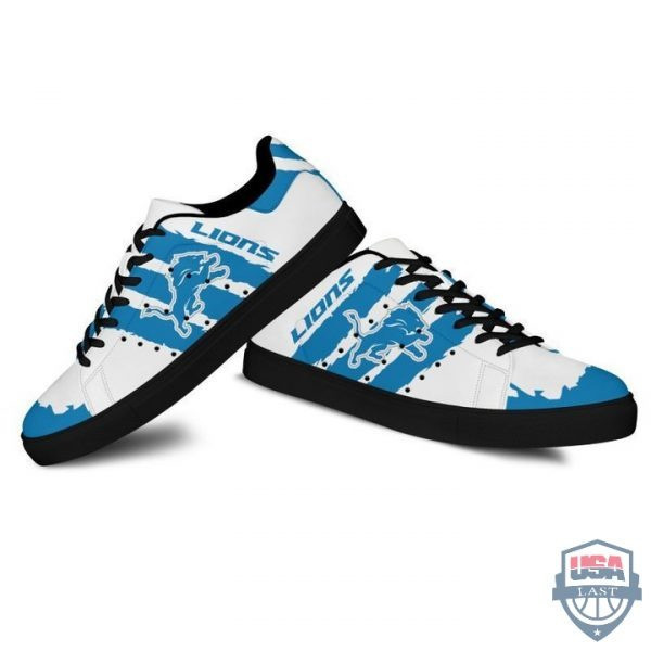 Detroit Lions SS Custom Sneakers - Back View