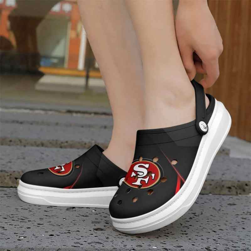 San Francisco 49ers Clog Back View