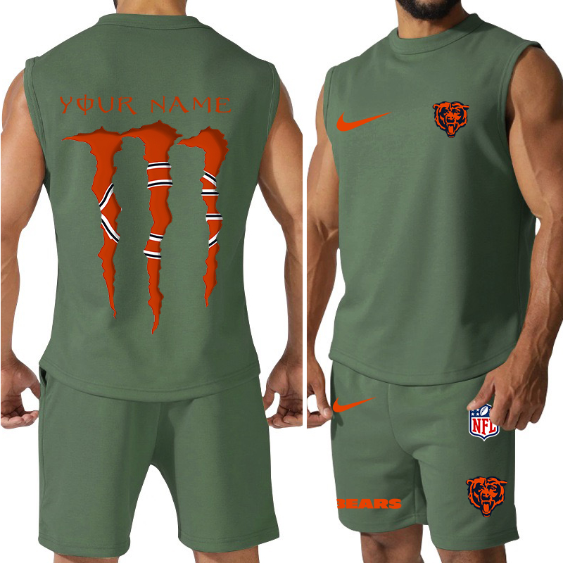 Chicago Bears Tank Top and Shorts Set