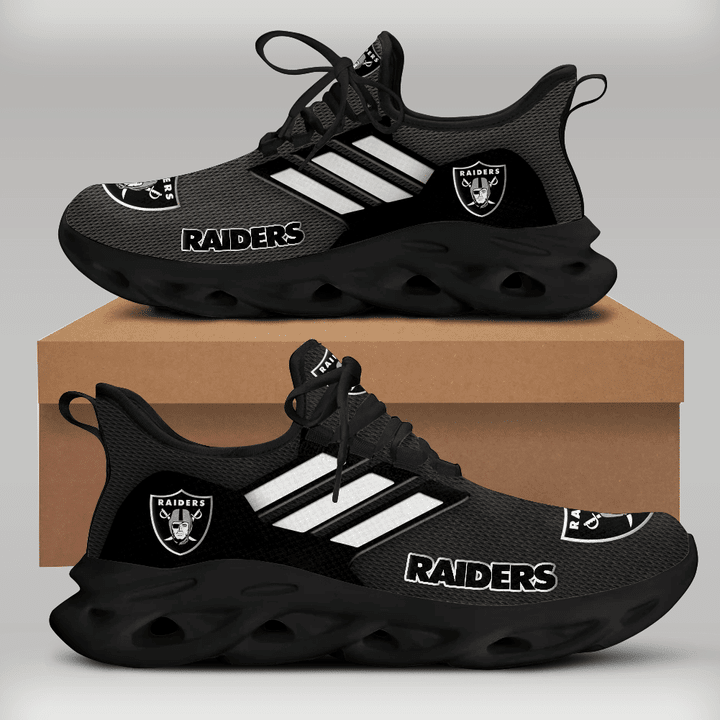 Las Vegas Raiders Yezy Running Sneakers Side View