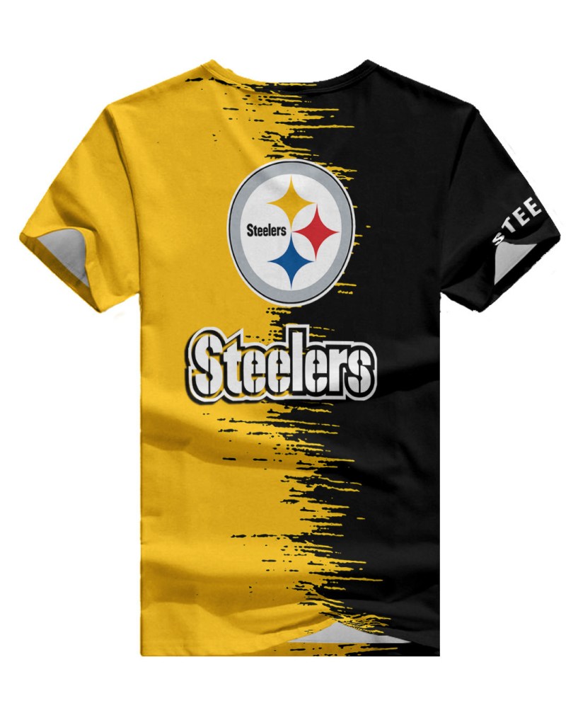 Pittsburgh Steelers Summer V-Neck Women T-shirt