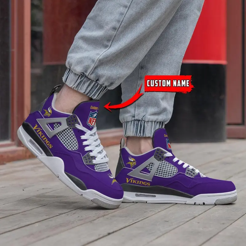 Minnesota Vikings AJ4 Sneaker 2
