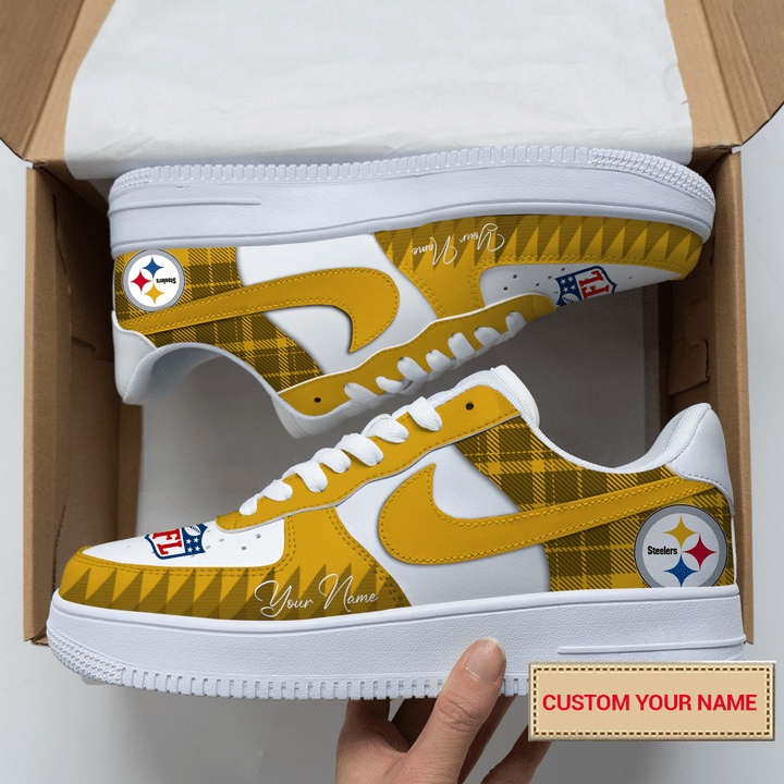 Pittsburgh Steelers AF1 Sneaker Side View