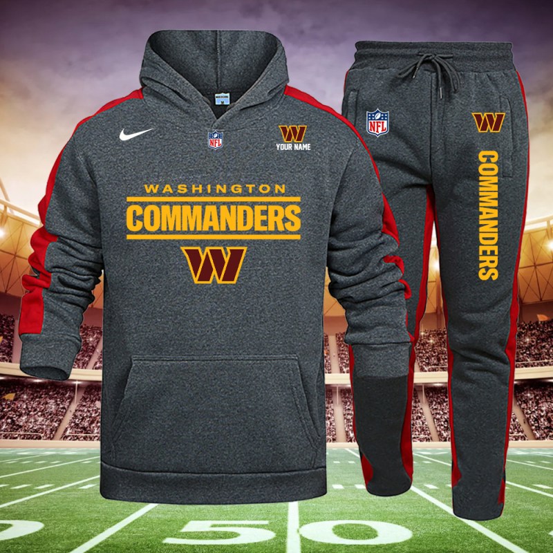 Washington Commanders Hoodie and Sweatpants Set Back View