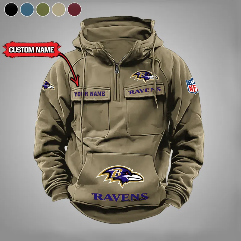 Baltimore Ravens Hoodie Khaki