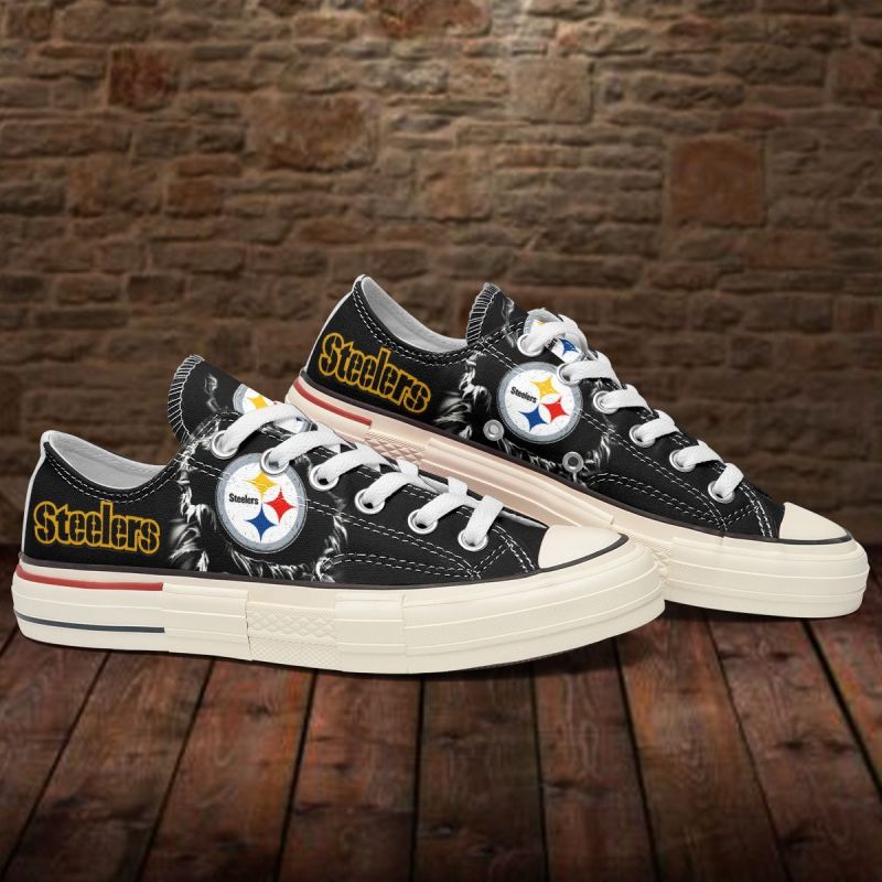 Pittsburgh Steelers New Low Top Canvas Shoes
