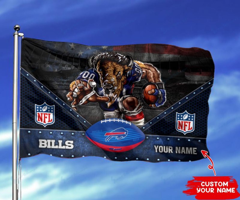 Buffalo Bills Personalized Flag