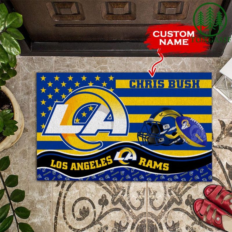 Los Angeles Rams Personalized Doormat