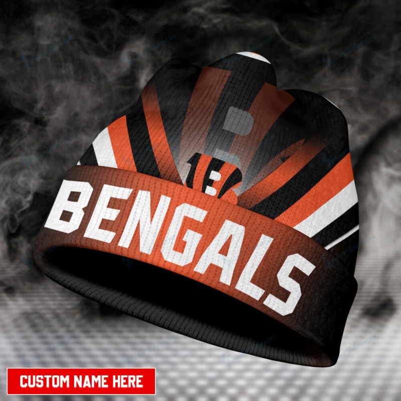 Cincinnati Bengals Personalized Wool Beanie