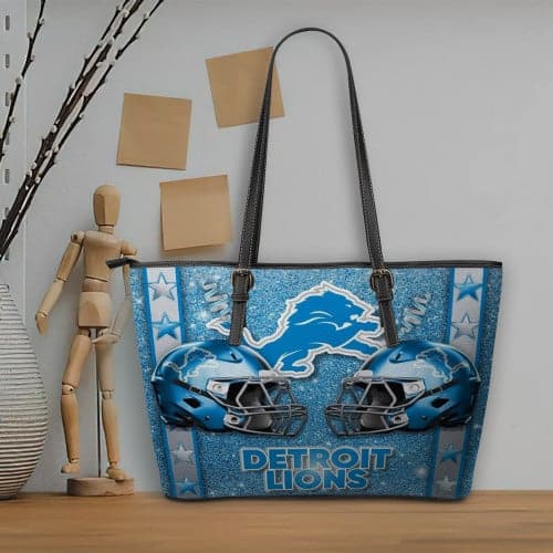 Detroit Lions Women's Leather Tote Hand Bag
