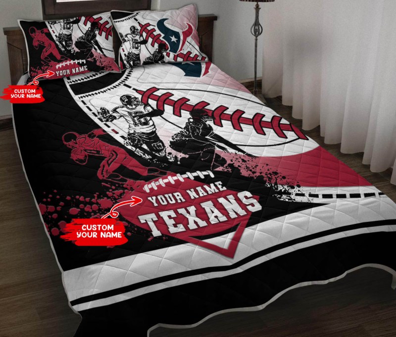 Houston Texans Personalized Quilt Set