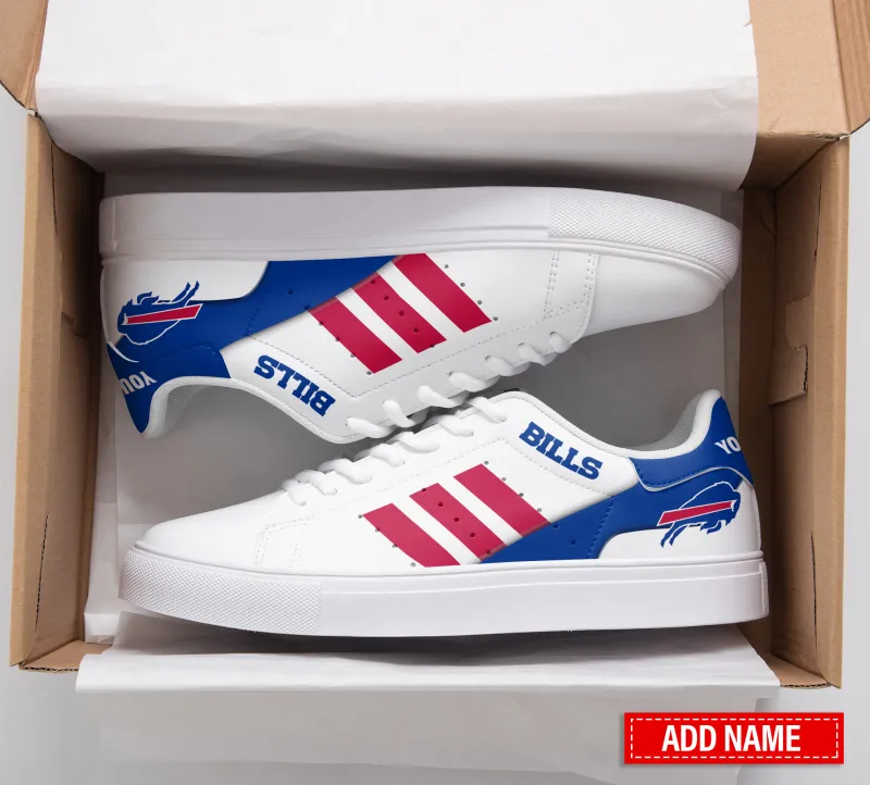 Buffalo Bills Personalized Custom Sneakers Side View
