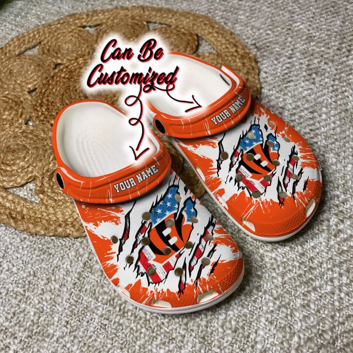 Cincinnati Bengals Personalized Clog