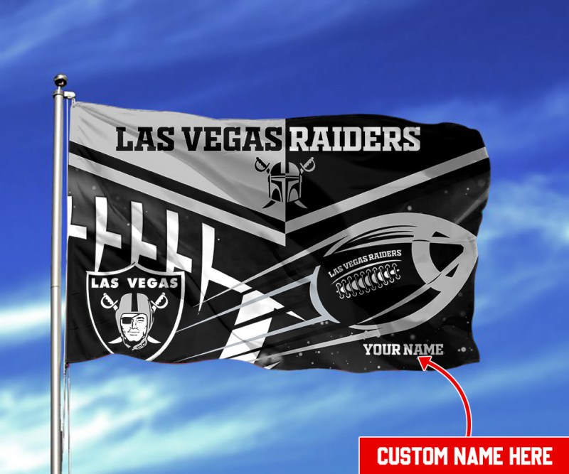 Las Vegas Raiders Personalized Flag
