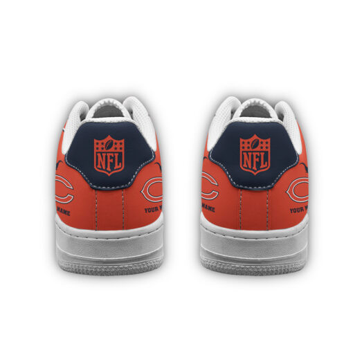 Chicago Bears AF1 Shoes - Back View