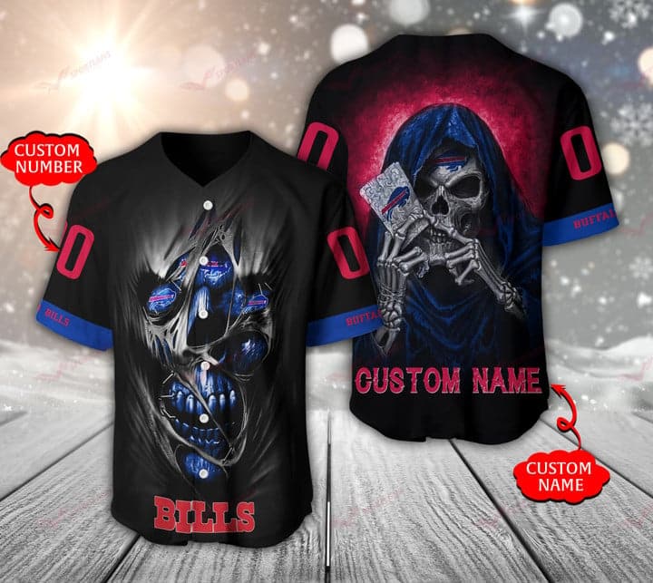 Buffalo Bills Personalized Baseball Jersey
