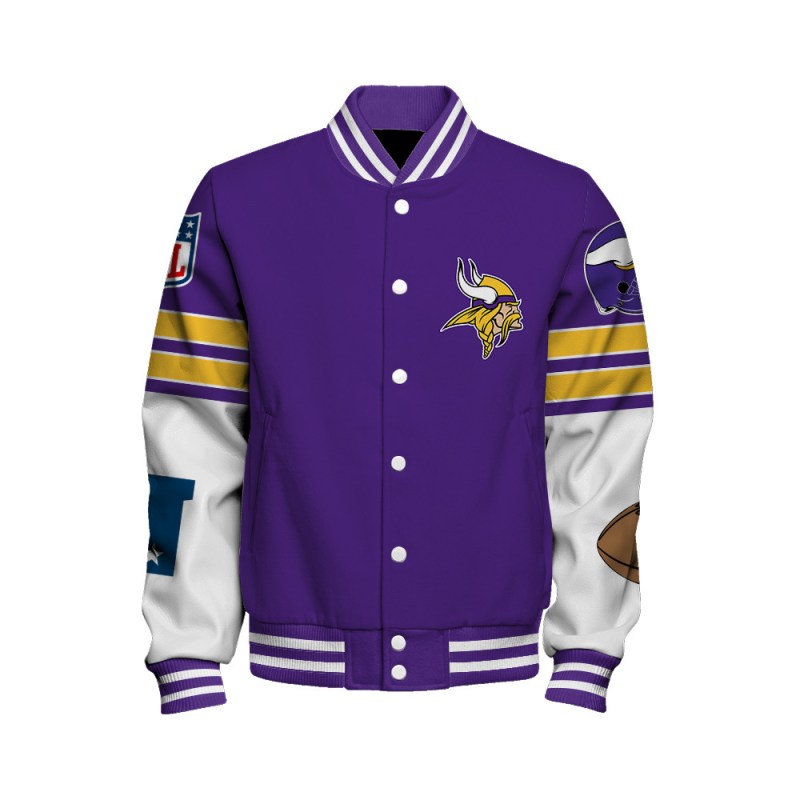 Minnesota Vikings Varsity Jacket 2