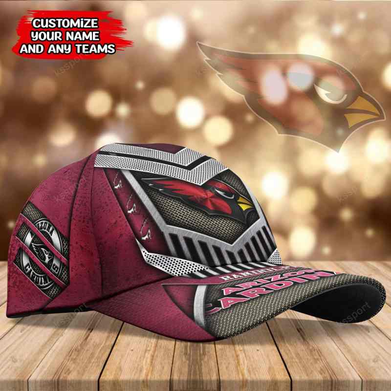 Arizona Cardinals Personalized Cap Side View