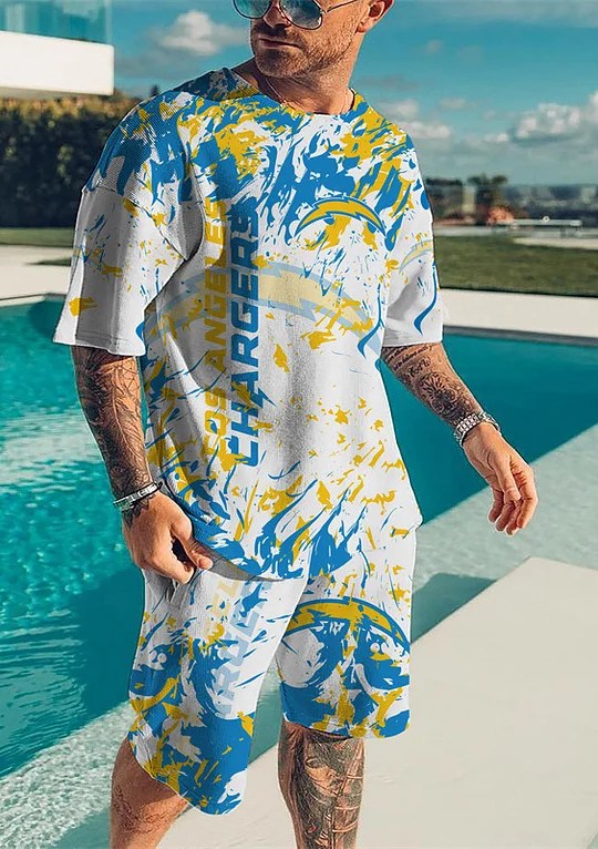 Los Angeles Chargers T-Shirt and Shorts