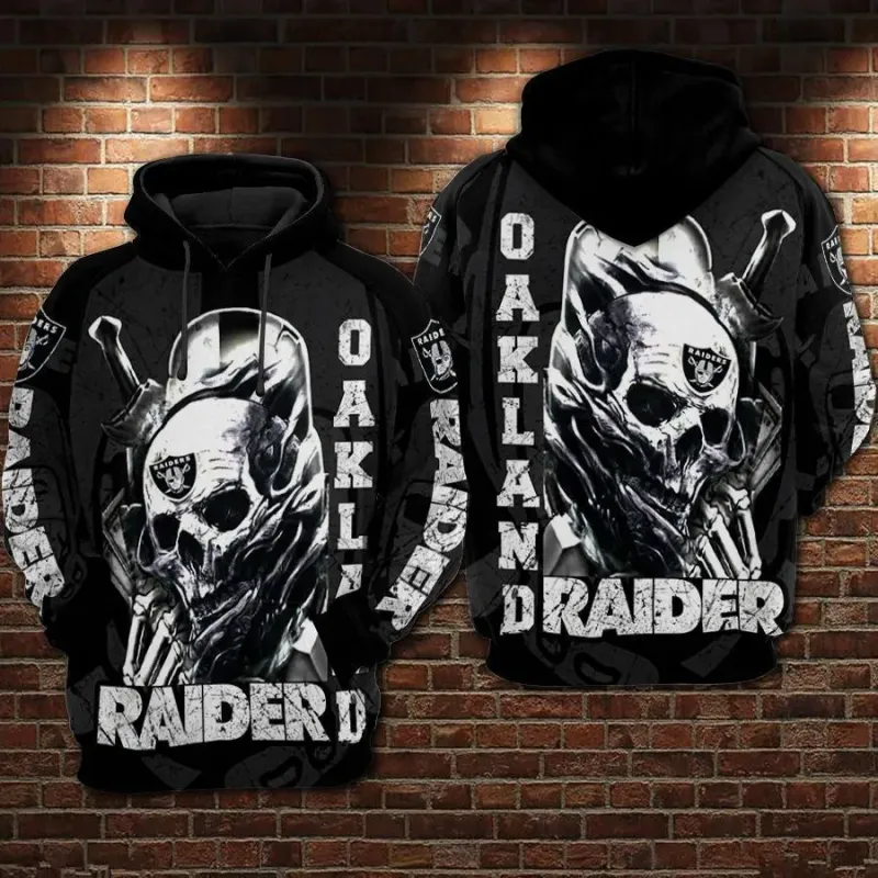 Las Vegas Raiders Skull Hoodie 2