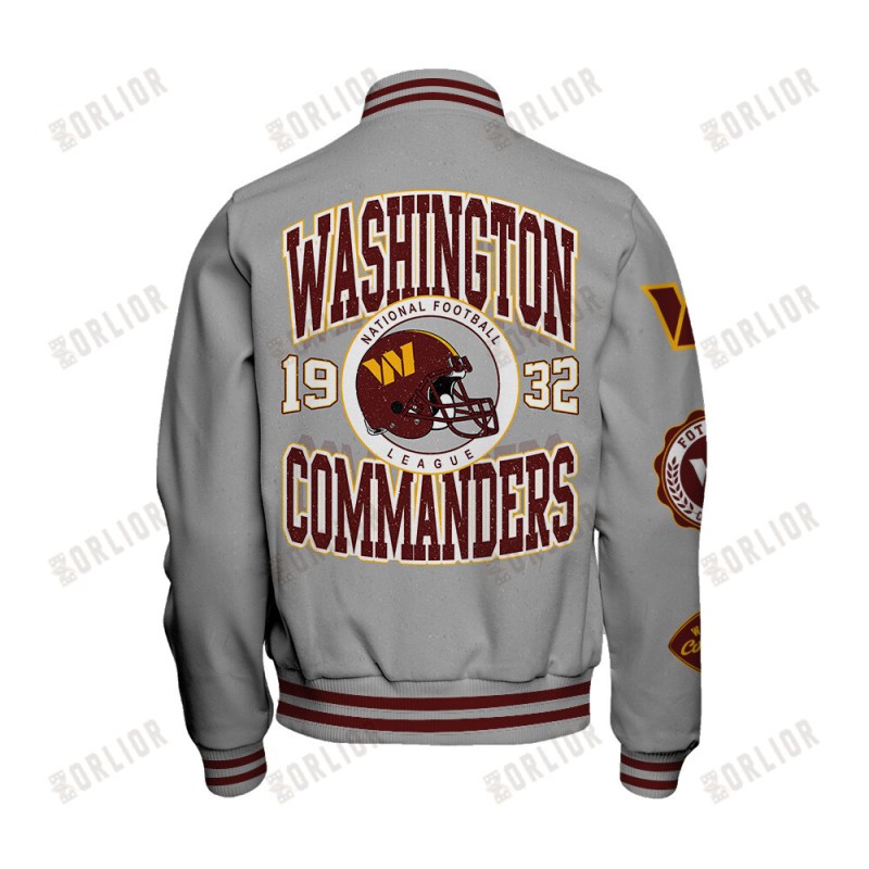 Washington Commanders Personalized Unisex Varsity Jacket