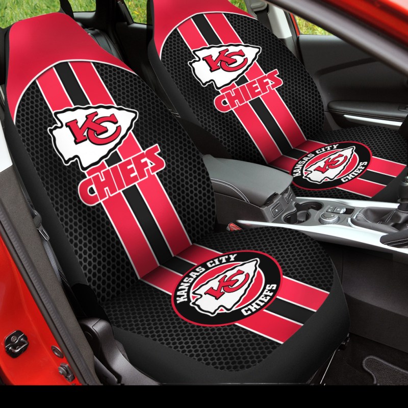 Kansas City Chiefs Car Seat Covers - Mockup 2