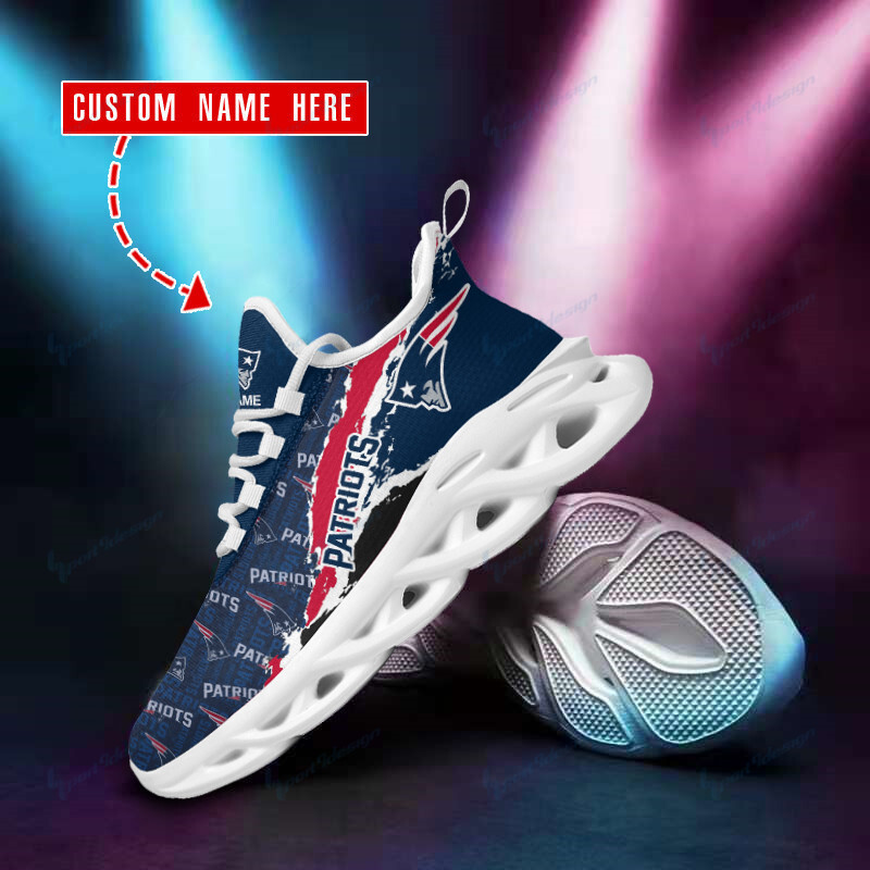 New England Patriots Sneakers Side View