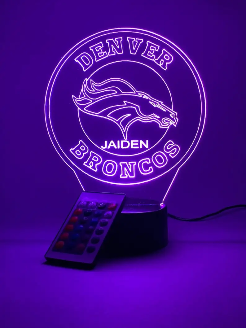 3D Illusion Lamp for Denver Broncos Fans