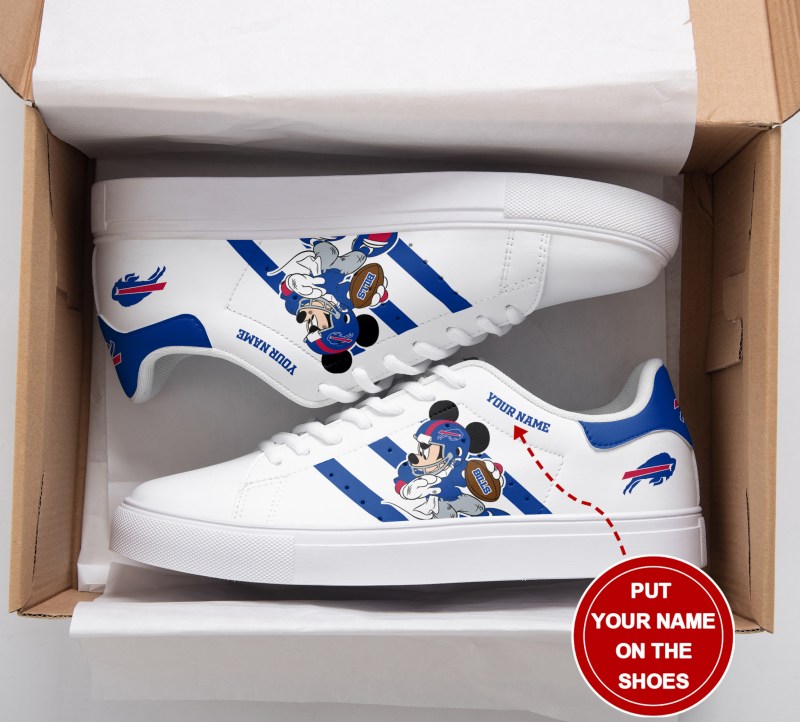 Buffalo Bills Custom Sneakers Side View