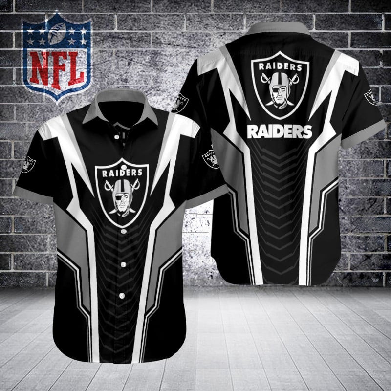 Sizing Chart for Las Vegas Raiders Button Shirt BB371