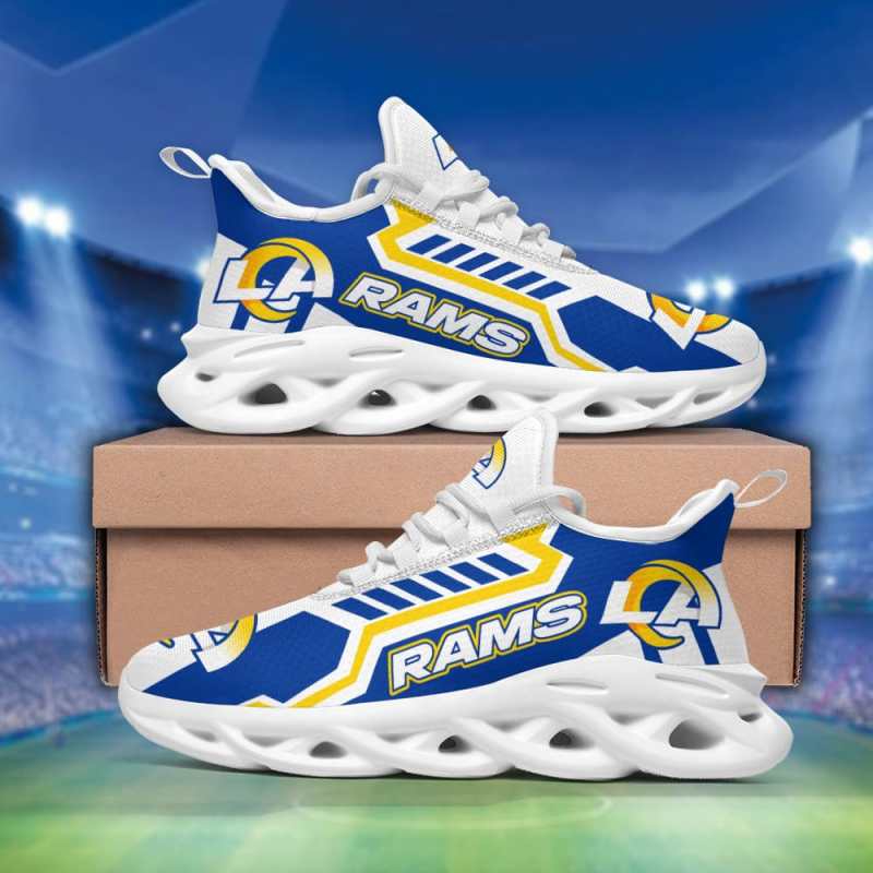 Los Angeles Rams Yezy Running Sneakers Side View