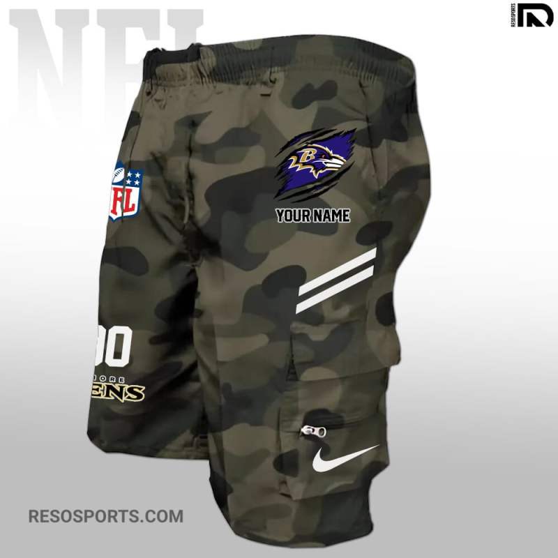 Baltimore Ravens Multi-Pockets Man Shorts - Image 4