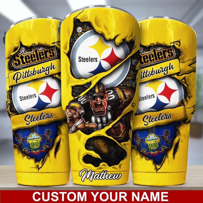 Pittsburgh Steelers Personalized Tumbler