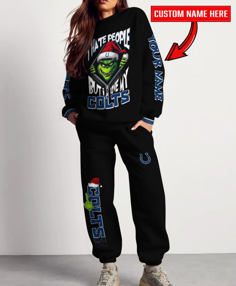 Indianapolis Colts Combo Sweatshirt and Sweatpants Christmas Collection
