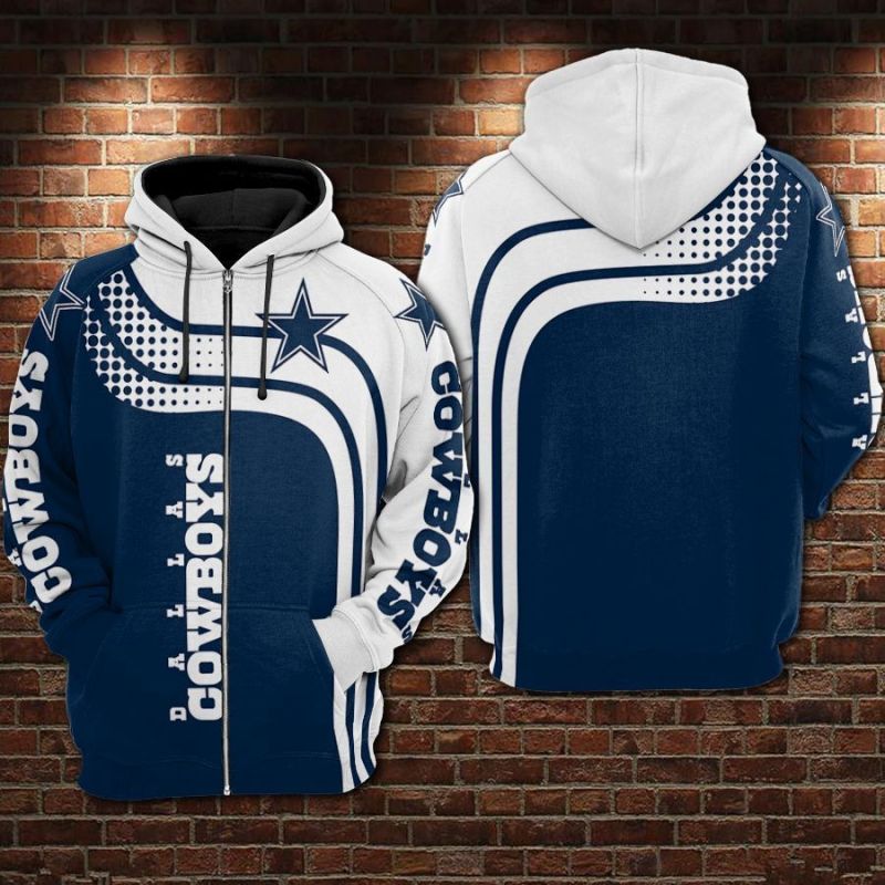 Dallas Cowboys Custom 2 Hoodie Back View