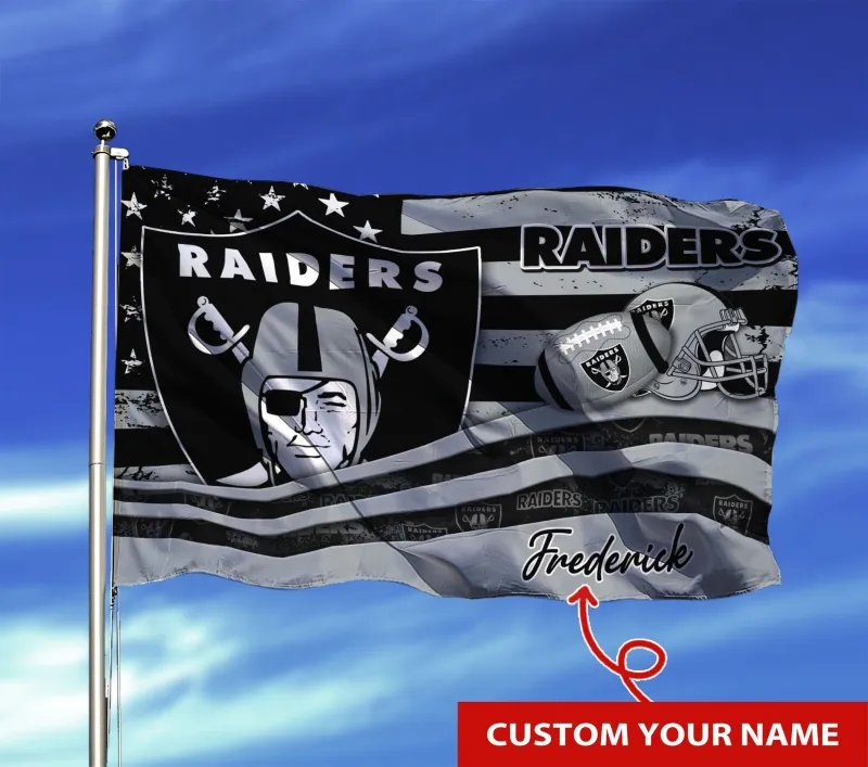 Las Vegas Raiders Personalized Flag 24