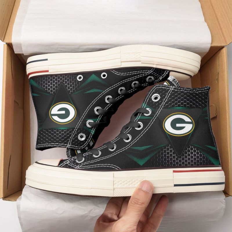 Comfortable Green Bay Packers High Top Shoes