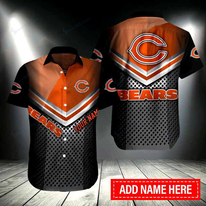 Sizing Chart for Chicago Bears Button Shirt
