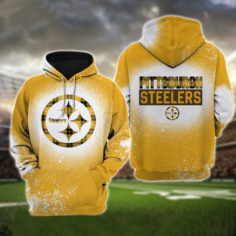 Pittsburgh Steelers Plaid Hoodie