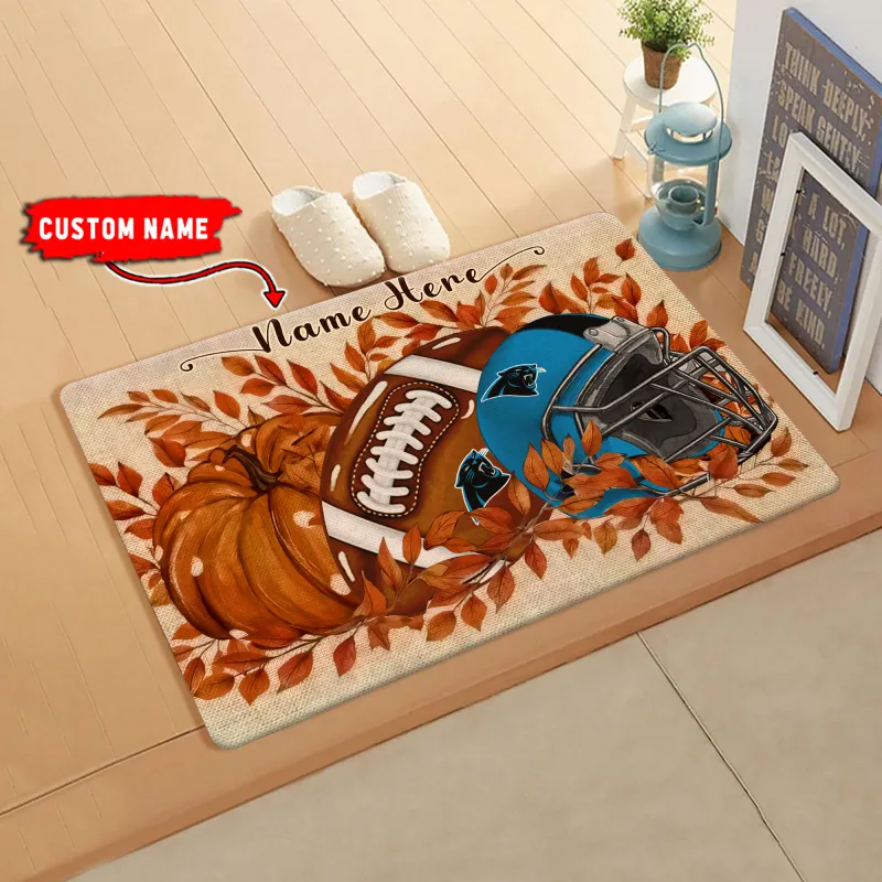 Carolina Panthers Doormat Close Up