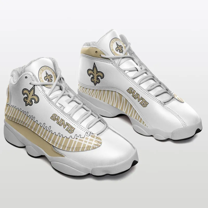 New Orleans Saints Air JD13 Sneakers Side View