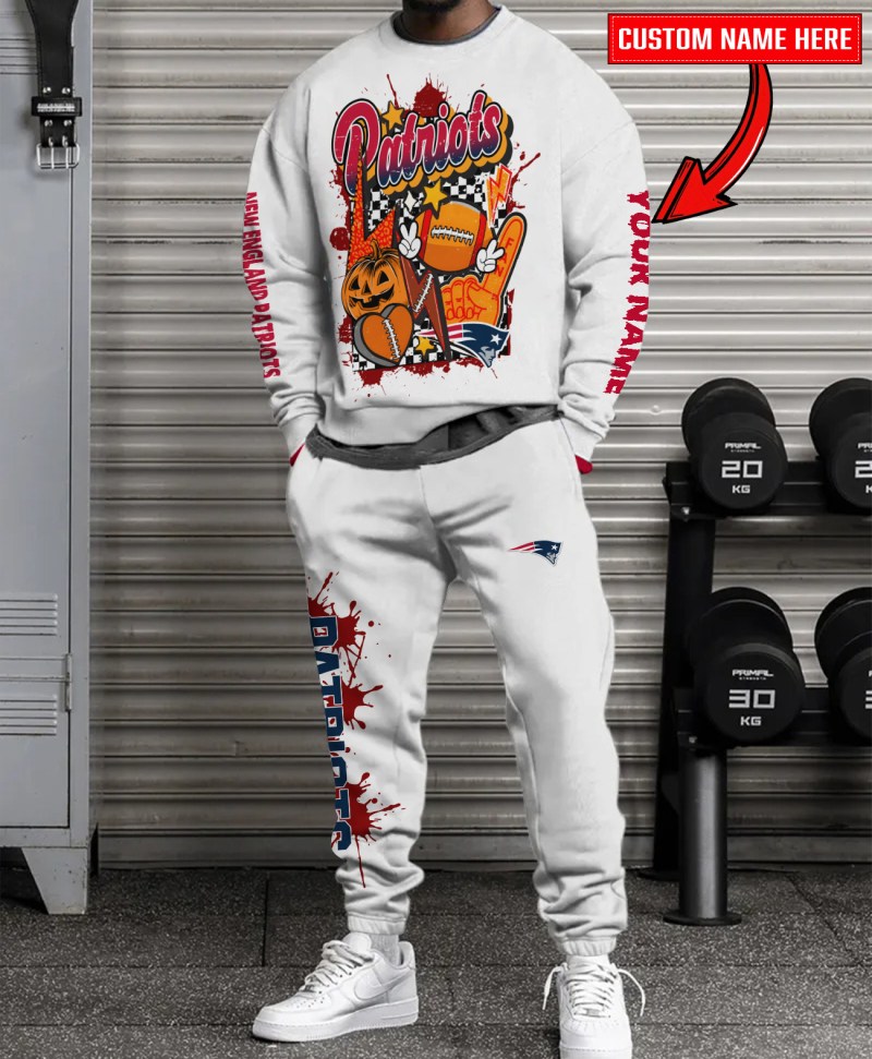 New England Patriots Halloween Collection Sweatshirt and Sweatpants Set