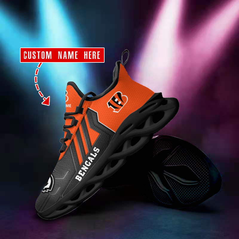 Cincinnati Bengals Personalized Yezy Running Sneakers