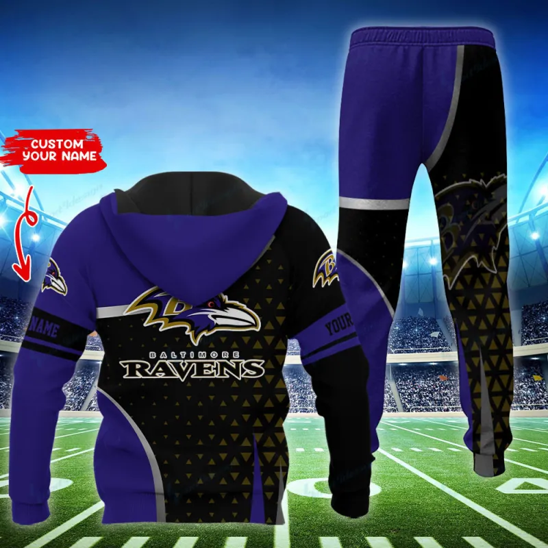 Baltimore Ravens Personalized Hoodie and Jogger Set