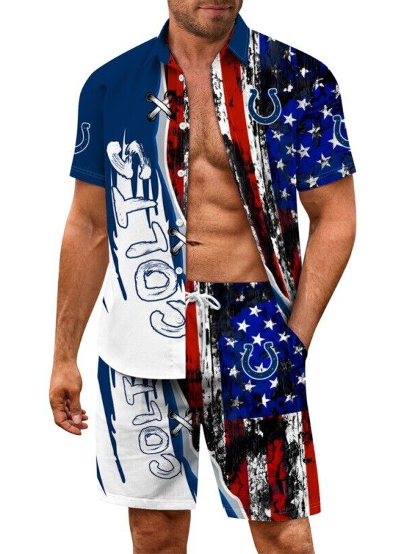 Indianapolis Colts Hawaiian Shirt and Shorts