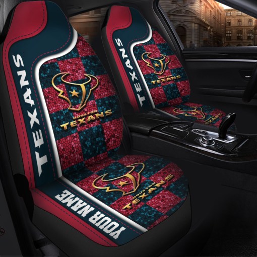 Personalized Car Seat Covers for Houston Texans Fans