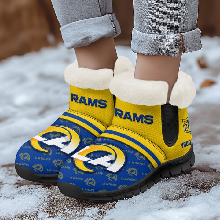Los Angeles Rams Comfy Winter Snow Boots
